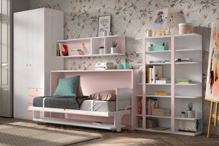 Sweet Pink Murphy Bed - Image 2
